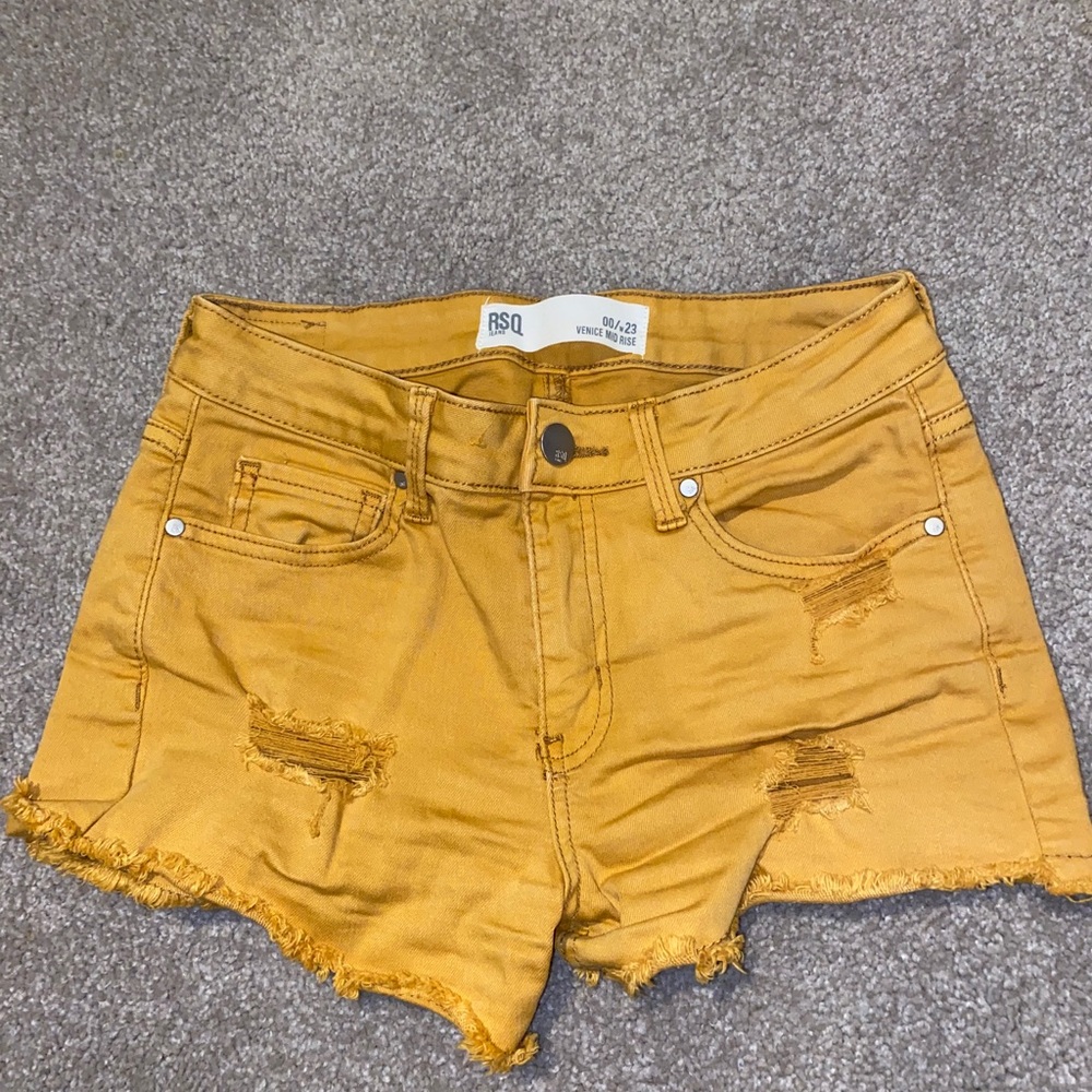 Yellow Jean Shorts in PERFECT SHAPE